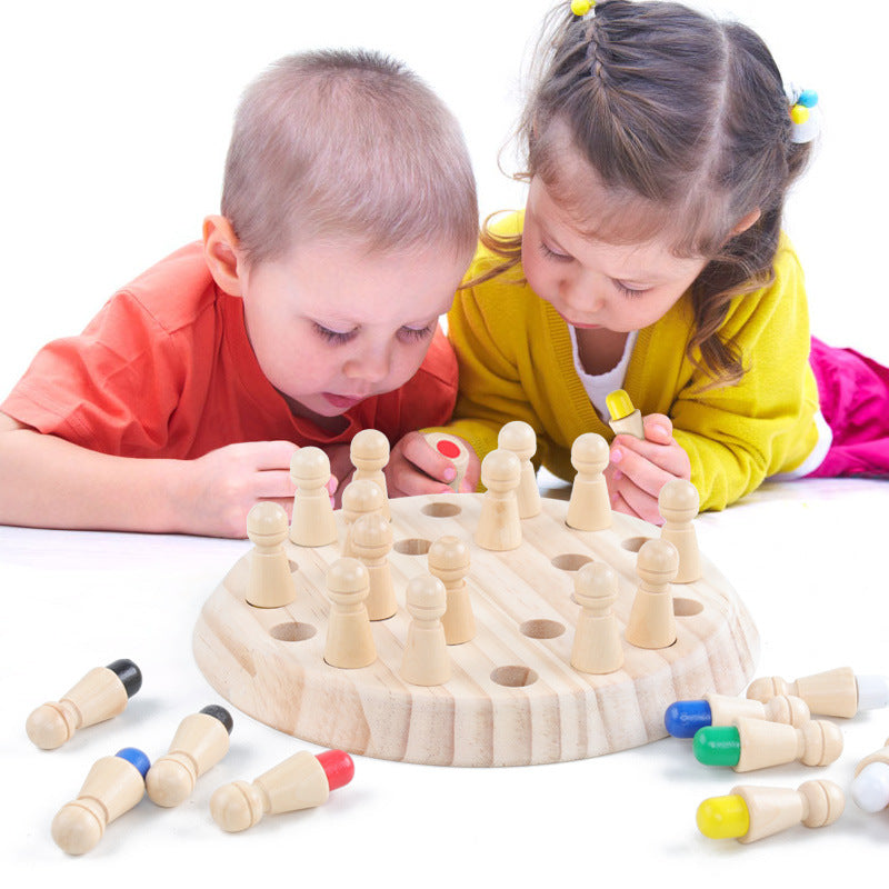 Educational Wooden Memory Chess Game